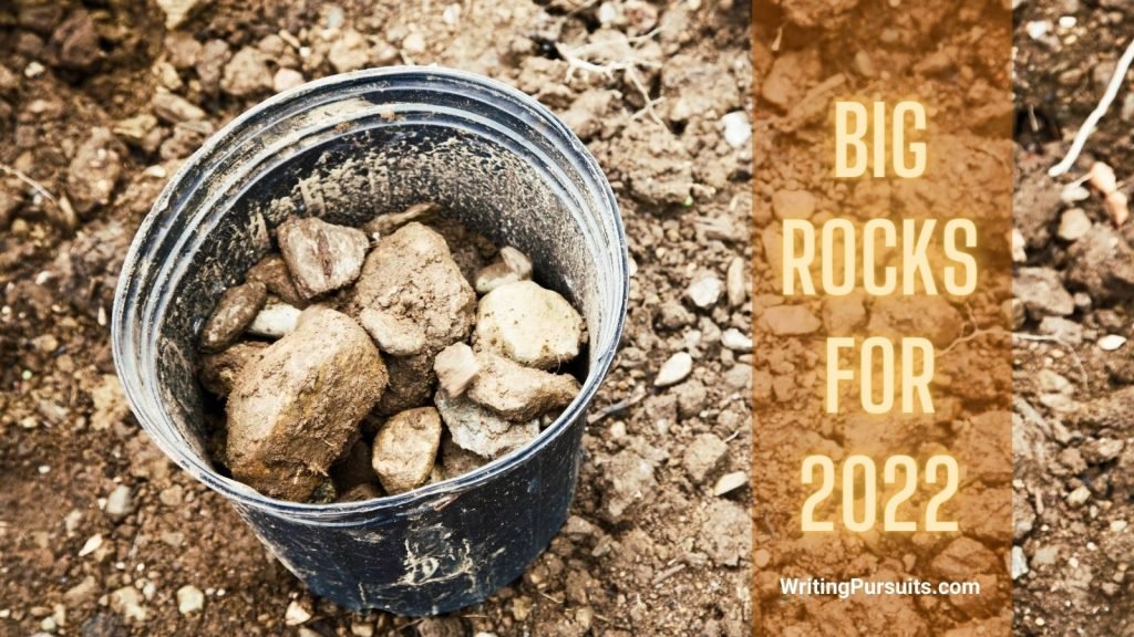 big rocks in a bucket