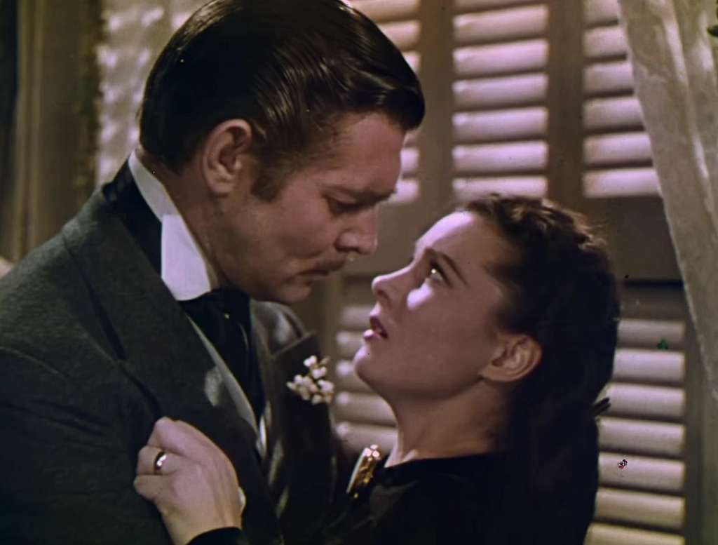 Clark Gable and Vivien Leigh in Gone with the Wind